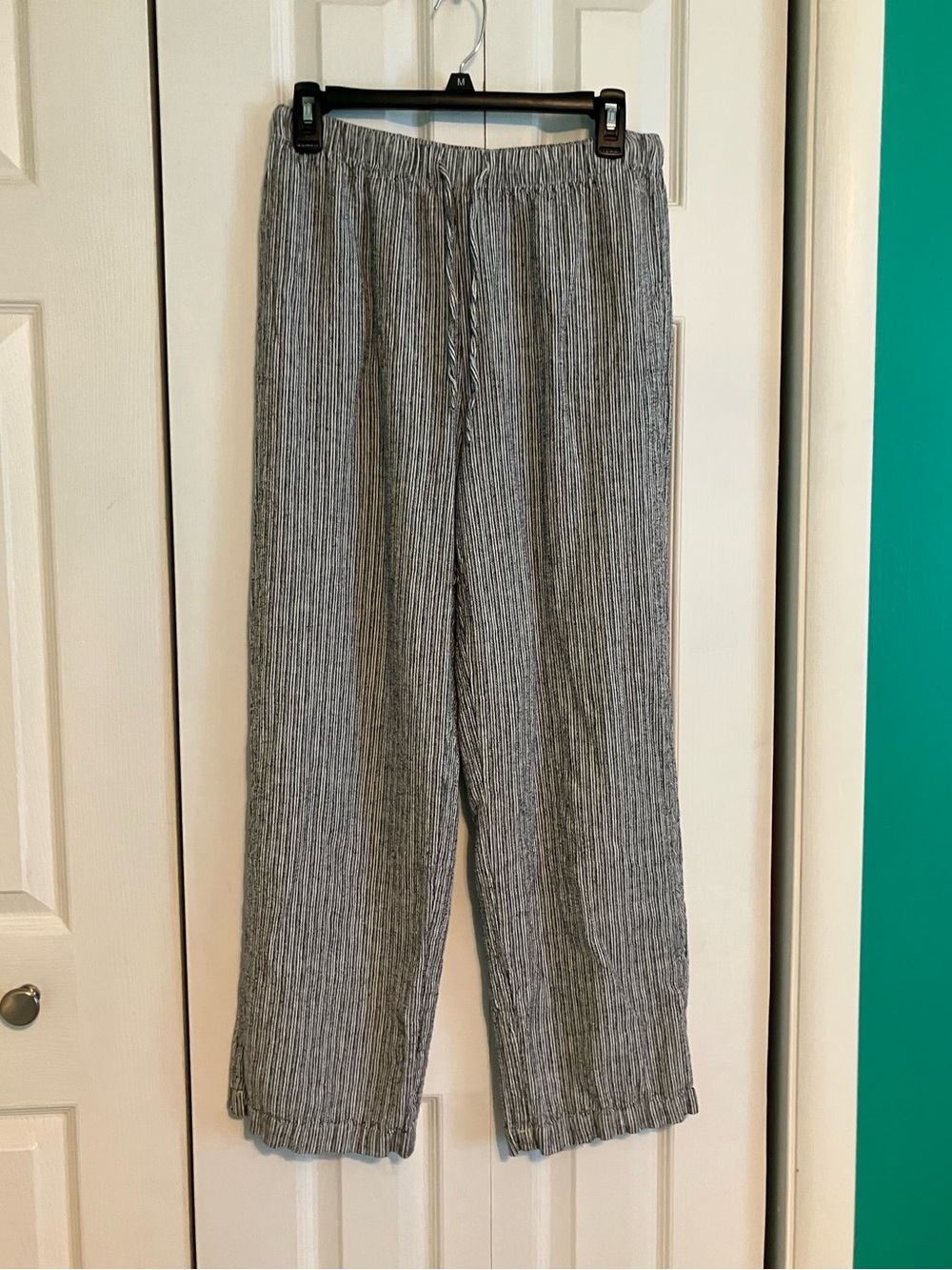 Vanilla Star Black and White Striped Top